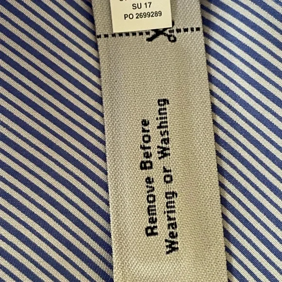 J Crew Women’s Size 6 Blue and White Striped Silk Halter Blouse - Picture 9 of 12